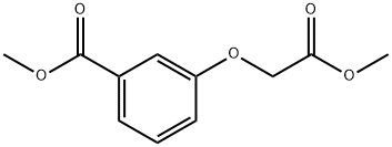 Benzoic acid, 3-(2-Methoxy-2-oxoethoxy)-, Methyl ester Structure