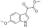 2-オキソ-2-(6-メトキシ-1H-インドール-3-イル)酢酸メチル 化学構造式