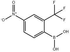 4-硝基-2-(三氟甲基)苯基硼酸, 408359-15-9, 结构式