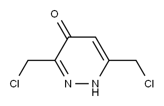 4(1H)-Pyridazinone, 3,6-bis(chloromethyl)- Structure