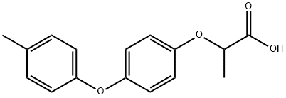 Propanoic acid, 2-[4-(4-methylphenoxy)phenoxy]- Structure