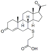 7-(carboxyethylthio)progesterone|