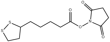 1,2-二噻戊环-3-戊酸琥珀酰亚胺酯, 40846-94-4, 结构式