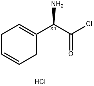 (R)-alpha-aminocyclohexa-1,4-diene-1-acetyl chloride hydrochloride 结构式