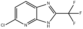 5-chloro-2-(trifluoromethyl)-3H-imidazo[4,5-b]pyridine 结构式