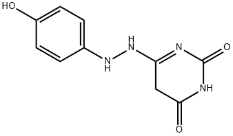 6-(4-hydroxyphenylhydrazino)uracil 结构式