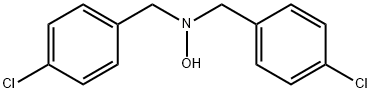 N,N-ビス(4-クロロベンジル)ヒドロキシルアミン 化学構造式