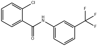 2-クロロ-N-[3-(トリフルオロメチル)フェニル]ベンズアミド 化学構造式