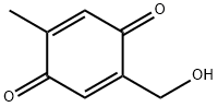 2-(羟甲基)-5-甲基环己三烯-2,5-二烯-1,4-二酮, 40870-52-8, 结构式