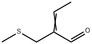 2-[(メチルチオ)メチル]-2-ブテナール 化学構造式