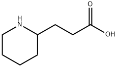 3-(2-ピペリジニル)プロパン酸 化学構造式