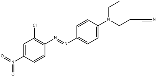 3-[[4-[(2-chloro-4-nitrophenyl)azo]phenyl]ethylamino]propiononitrile Structure