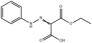 2-Phenylhydrazonomalonic acid hydrogen 1-ethyl ester Structure