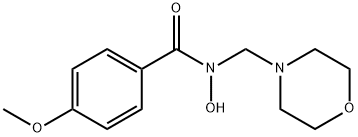 4-Methoxy-N-(4-morpholinylmethyl)benzohydroxamic acid 结构式