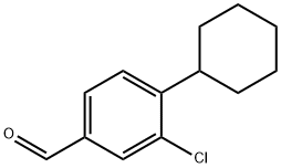 3-CHLORO-4-CYCLOHEXYL-BENZALDEHYDE Structure