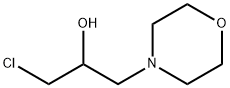 1-CHLORO-3-MORPHOLIN-4-YLPROPAN-2-OL 结构式