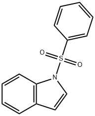 1-フェニルスルホニル-1H-インドール 化学構造式