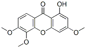 1-Hydroxy-3,5,6-trimethoxy-9H-xanthene-9-one Struktur