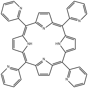 四-(2-吡啶基)卟啉 结构式