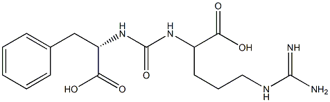N-[[[(S)-4-[(Aminoiminomethyl)amino]-1-carboxybutyl]amino]carbonyl]-L-phenylalanine 结构式