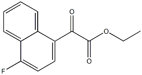 4-フルオロ-1-ナフトイルぎ酸エチル 化学構造式
