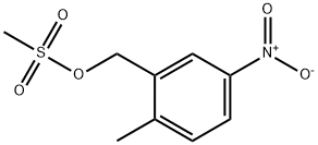 2-METHYL-5-NITROBENZYL METHANESULFONATE Structure