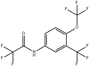 [2,2,2-TRIFLUORO-1-(4-TRIFLUOROMETHOXY-3-TRIFLUOROMETHYL-PHENYLAMINO)]ETHANOL Struktur