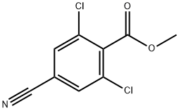 Methyl 2,6-dichloro-4-cyanobenzoate Structure