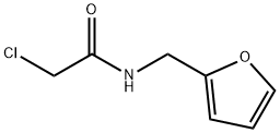 2-クロロ-N-(2-フリルメチル)アセトアミド 化学構造式