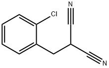 2-[(2-chlorophenyl)methyl]propanedinitrile Struktur