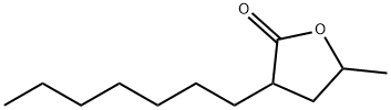 3-HEPTYLDIHYDRO-5-METHYL-2(3H)-FURANONE Struktur