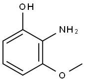 2-氨基-3-甲氧基苯酚 结构式