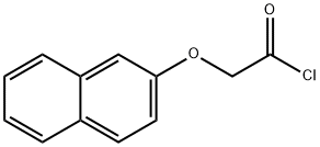 (2-萘氧基)乙酰氯 结构式