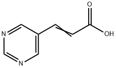 2-Propenoic acid, 3-(5-pyrimidinyl)- (9CI) Structure