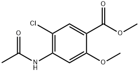 4-乙酰氨基-5-氯-2-甲氧基苯甲酸酯,4093-31-6,结构式
