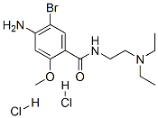4-amino-5-bromo-N-[2-(diethylamino)ethyl]-2-methoxybenzamide dihydrochloride 结构式