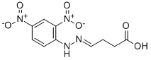 4-(2,4-DINITROPHENYLHYDRAZONO)-BUTANOIC ACID Struktur