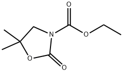 3-Oxazolidinecarboxylic  acid,  5,5-dimethyl-2-oxo-,  ethyl  ester Struktur