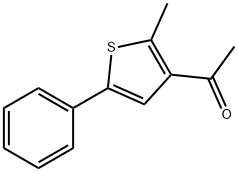 3-乙酰-2-甲基-5-苯基噻吩, 40932-63-6, 结构式