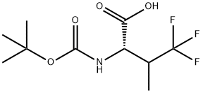 2-叔丁氧基羰基氨基-4,4,4-三氟-3-甲基-丁酸, 409333-54-6, 结构式