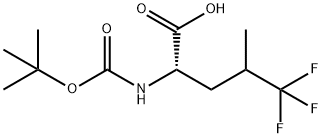 BOC-D,L-5,5,5-TRIFLUOROLEUCINE
 Structure