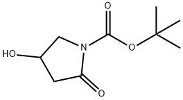 4-ヒドロキシ-2-オキソピロリジン-1-カルボン酸TERT-ブチル 化学構造式