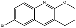 6-BROMO-3-ETHYL-2-METHOXYQUINOLINE Struktur