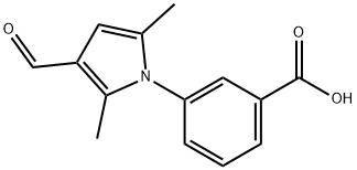 3-(3-FORMYL-2,5-DIMETHYL-PYRROL-1-YL)-BENZOIC ACID, 409353-42-0, 结构式