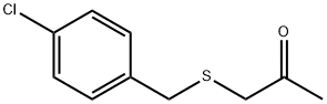 1-(4-chlorobenzylthio)acetone 结构式
