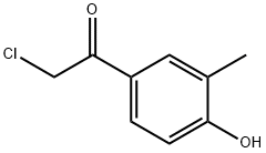 Ethanone, 2-chloro-1-(4-hydroxy-3-methylphenyl)- (9CI) Structure
