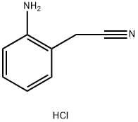 2-(2-氨基苯基)乙腈(盐酸盐) 结构式