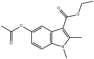 5-乙酰氧基-1,2-二甲基吲哚-3-羧酸乙酯,40945-79-7,结构式