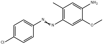 4-Chloro-4'-amino-2'-methyl-5'-methoxyazobenzene 结构式