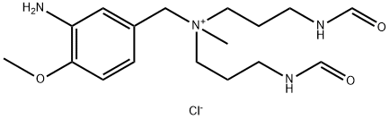 (3-amino-4-methoxybenzyl)bis[3-(formylamino)propyl]methylammonium chloride Structure